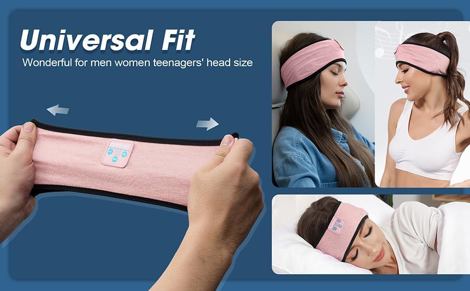 Sleep-Headphones-Wireless-Bluetooth-Headband - Comfy Sleeping Eye Mask Headphones Headset, Sport Headband Earbuds Electronics Tech Gadgets Christmas Birthday Gifts for Women Men Running - Image 5