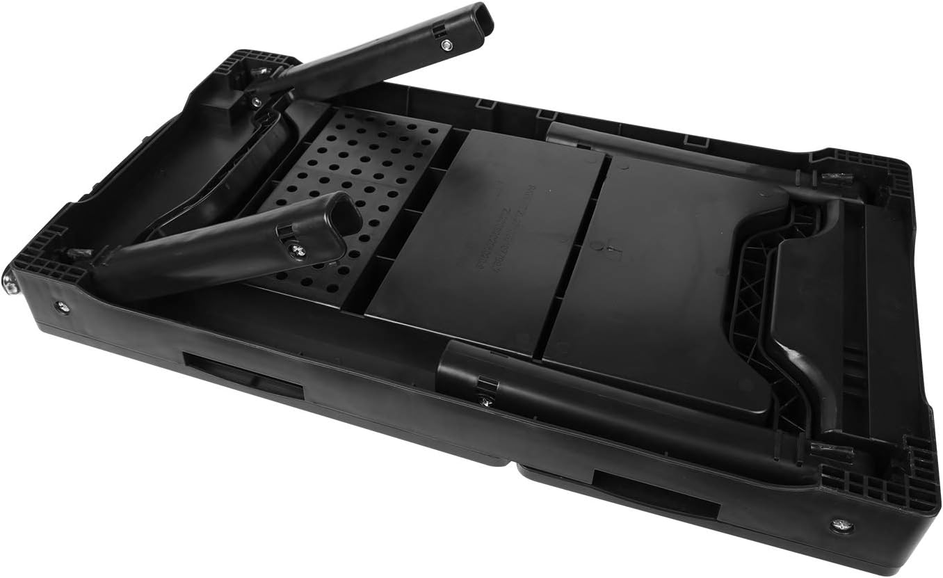 Laptop Desk for Bed, Adjustable Laptop Bed Table with Fan, Portable Lap Desk with Foldable Legs, Laptop Stand for Couch Sofa Bed Tray with LED Light, 4 USB Ports, Storage, Mouse Pad - Image 9